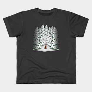 Red Fox Forest Kids T-Shirt